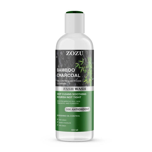 ZOZU Charcoal Face Wash 10x AntiOxident 100ml (Pack Of 2)