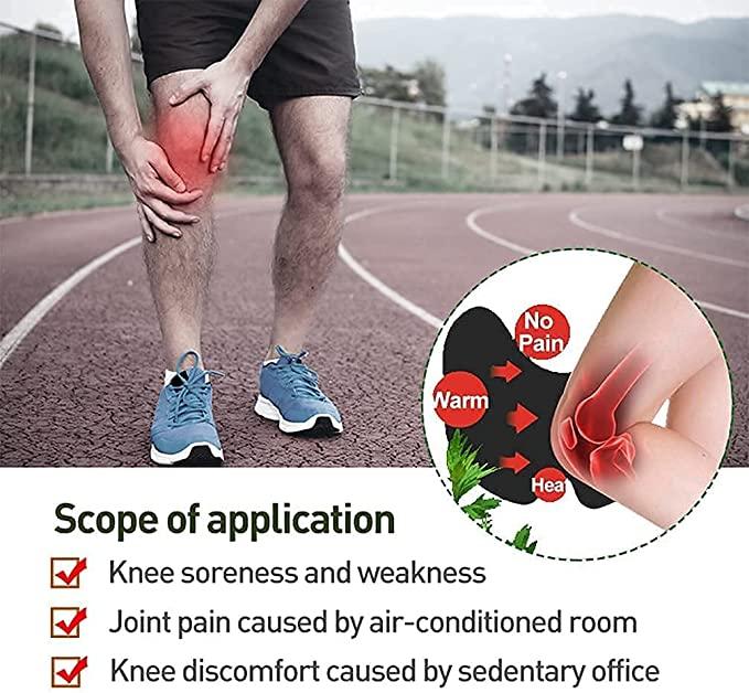 4beauty Therapy Herbal Knee Plaster Sticker Pain Relief and Inflammation Patches Joint Knee Relief Patches Kit Natural Wormwood Extract Sticker Knee Pain Relief Patches For Men Women Pack Of (10)