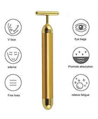 24K Gold Energy Beauty Bar Electric Facial Massage Roller