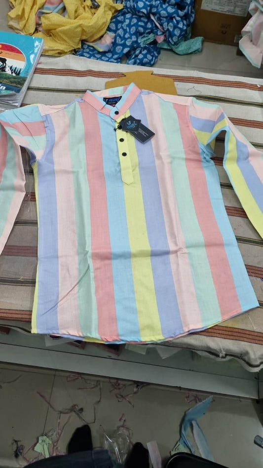 Men's Cotton Blend Printed Full Sleeves Shirt