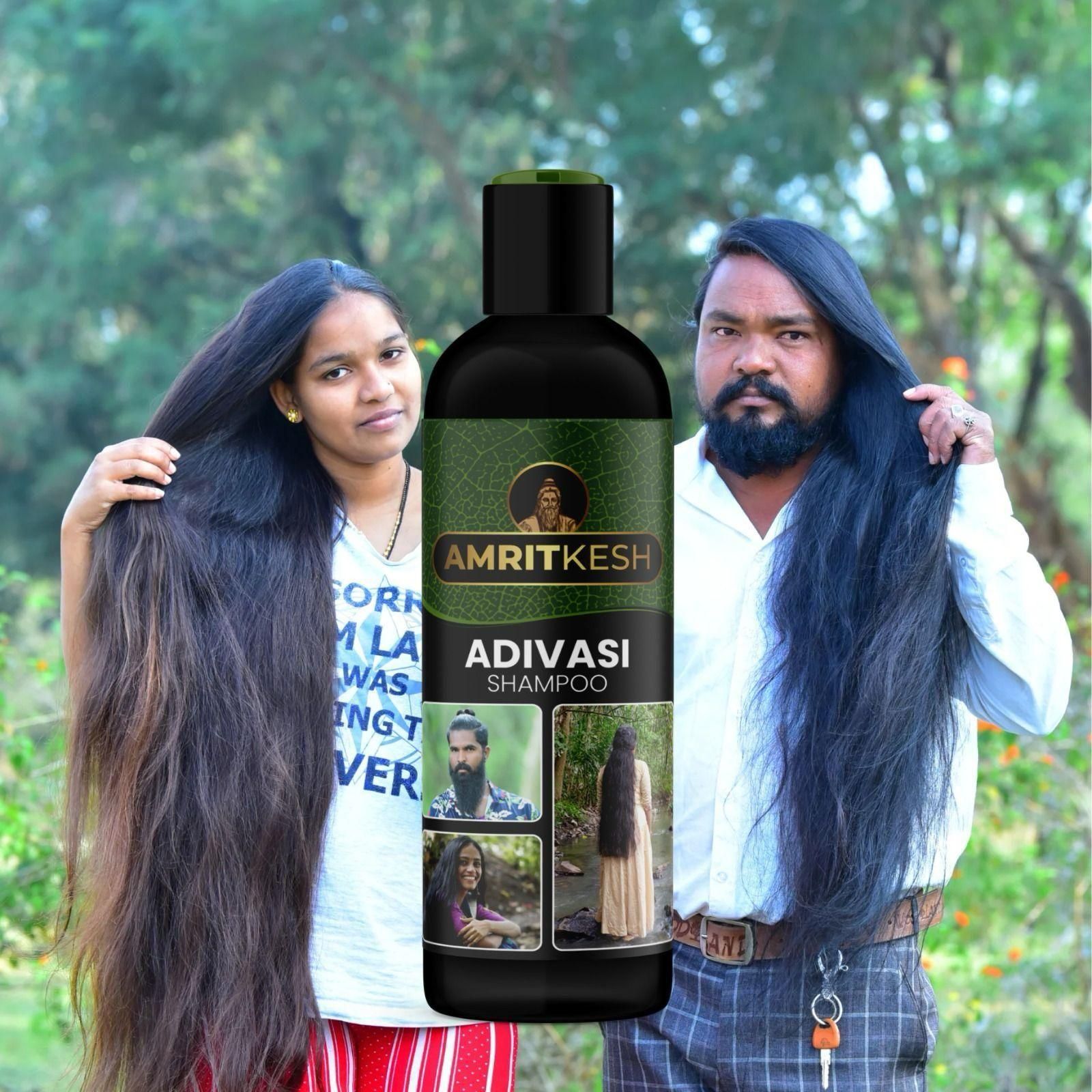 Amritkesh Adivasi Shampoo 100ml - Unleash the Power of Nature (Pack of 2)