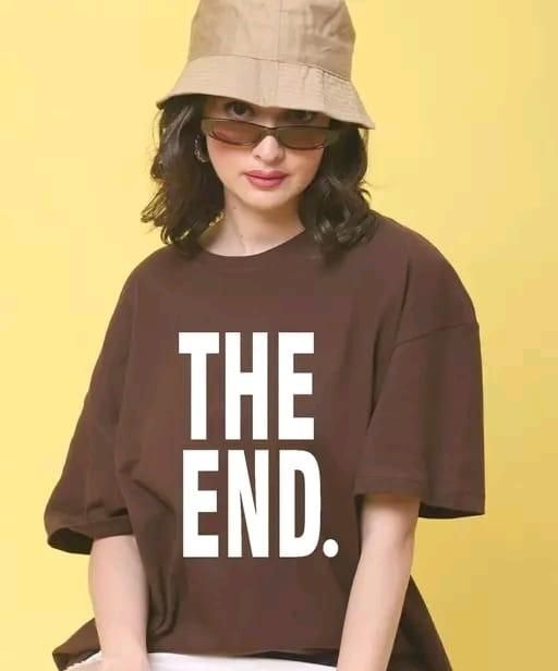The End Print Cotton T-Shirt