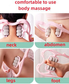 6 Wheel Dual Pressure Point Cervical Neck Massager Pinpoint Roller Neck Spine Massage Tool