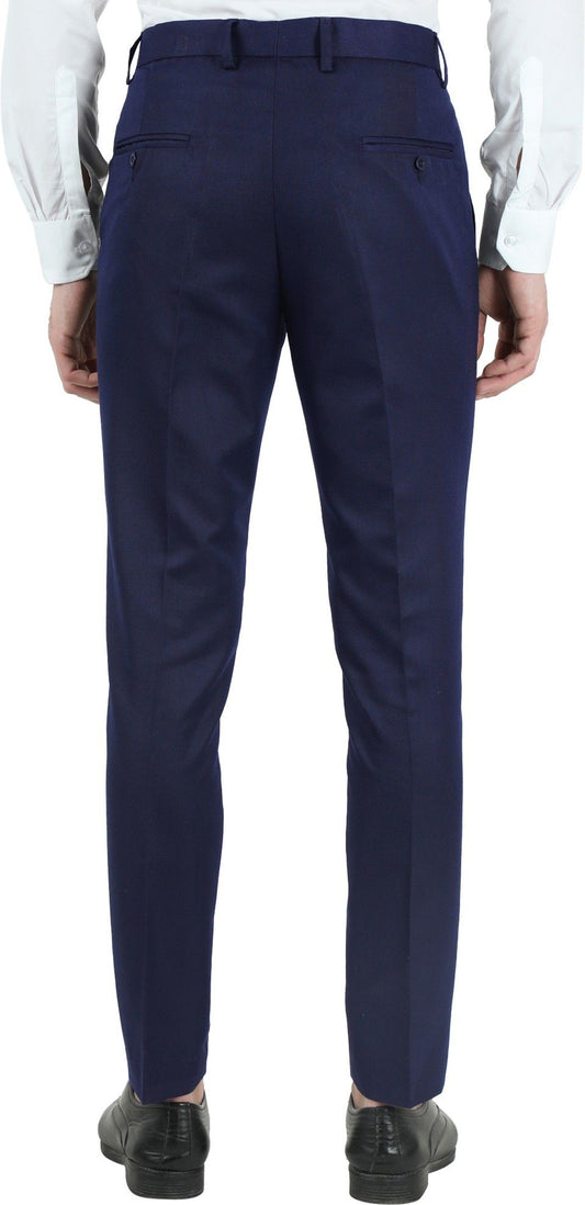 Men's Slim Fit Solid Formal Trouser