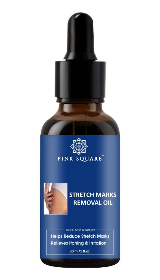 Pink Square Stretch Marks Removal Oil ( Pack Of 1 )
