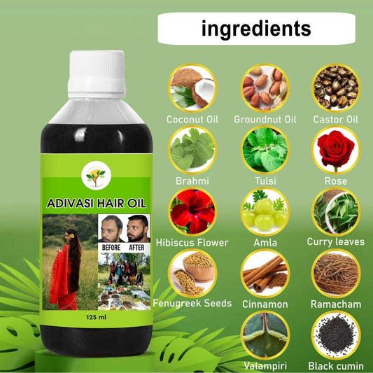 Ayurvedic Oil by Adivasi 125 ML (Combo)