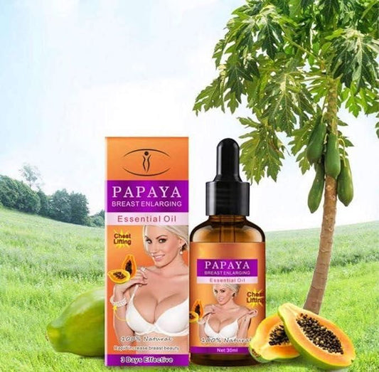 Papaya Beauty Oil Nutrition, Massage Essential Oil Natural Slim For Women Girls (30 ML)