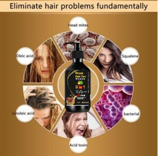 Black Hair Shampoo 3 in 1